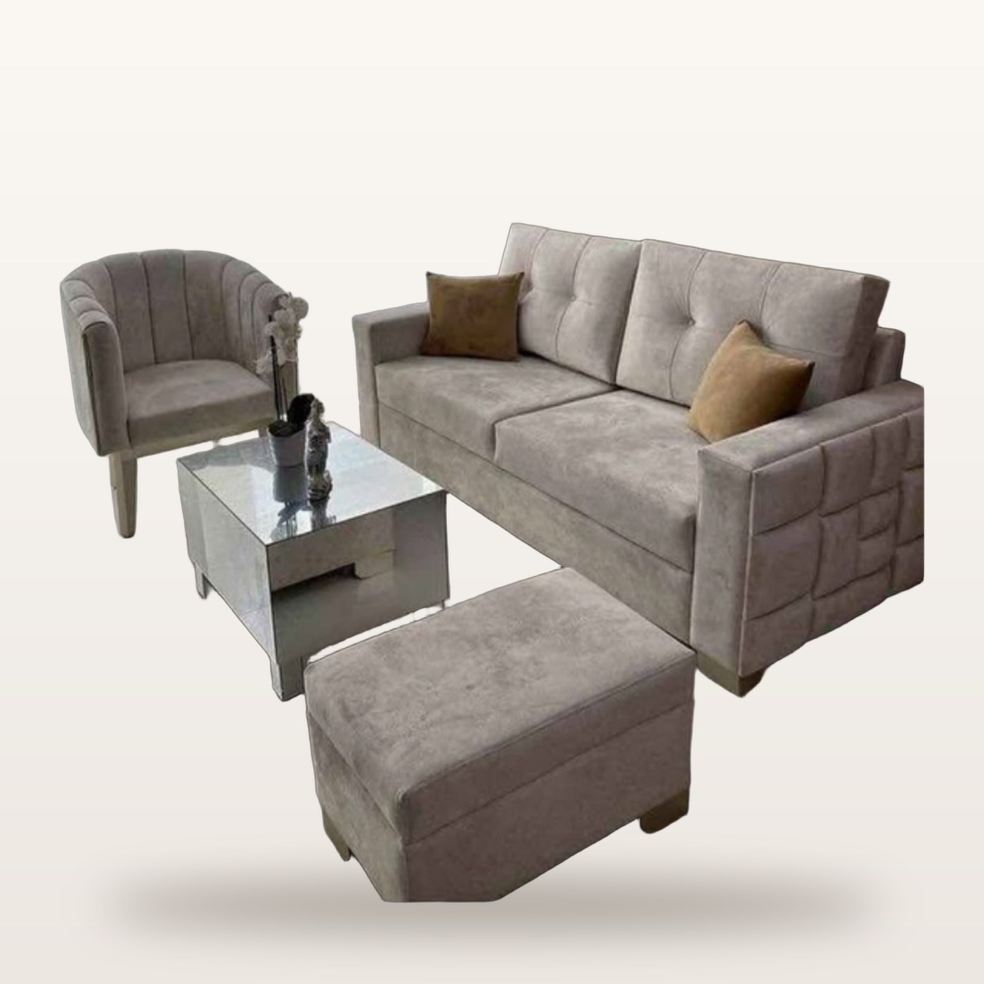 Sala Crema Premium con Sillones